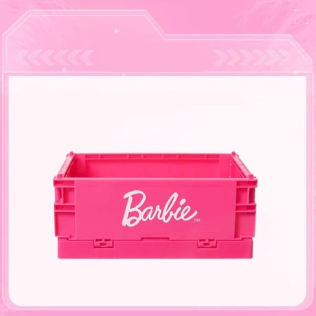 Barbie バービー　重ね置き可能　折りたたみコンテナ　収納ボックス　日本未入荷　希少　輸入品