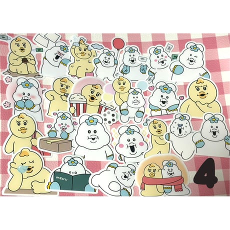 ★24枚　んぽちゃむ　防水シール