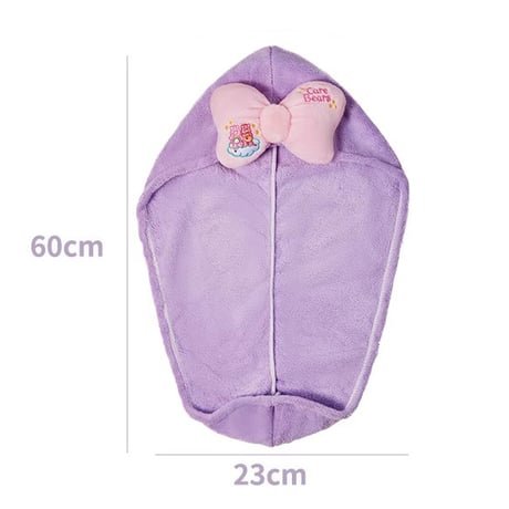 ケアベア × MINISO　Care Bear　ヘアドライキャップ　ヘアバンド　日本未入荷