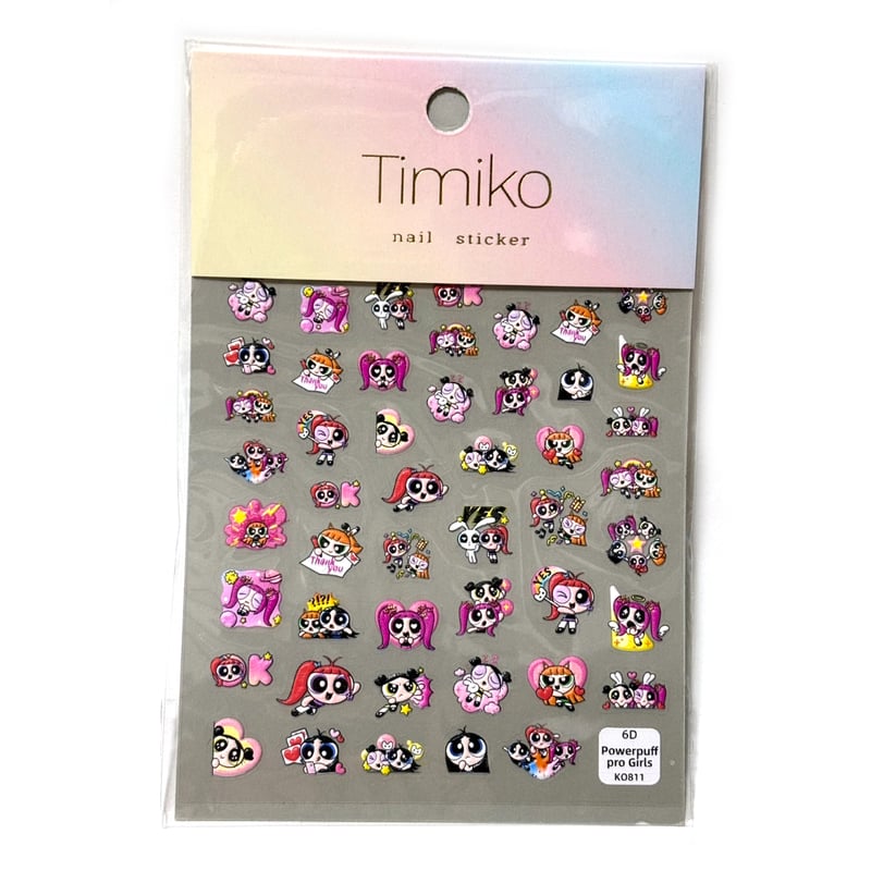 kpop ネイルパーツ3D NewJeans パワパフ☆KO8011 Newjeans 3Dネイル 5Dネイルシール | aboo