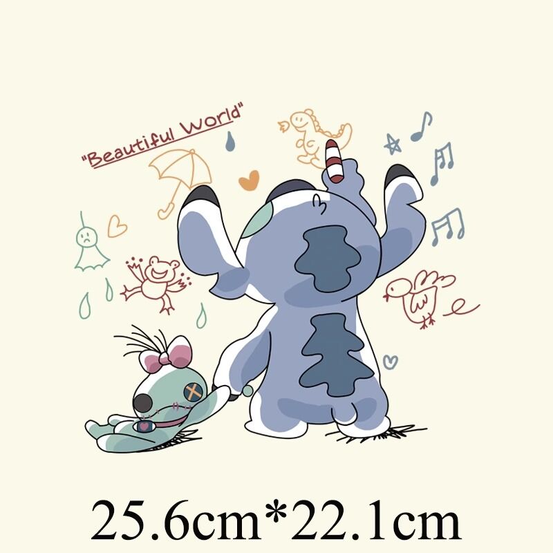 290 アイロン転写シート ディズニー ティガー 熱転写 スティッチ