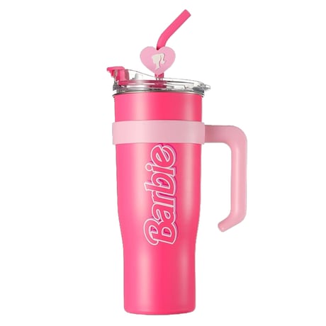 Barbie バービー　大容量ストロー付きタンブラー　日本未発売品
