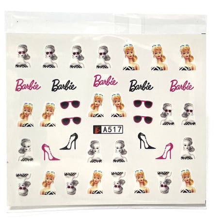 Barbie★A517　バービー　ネイルシール　ウォーターネイルシール