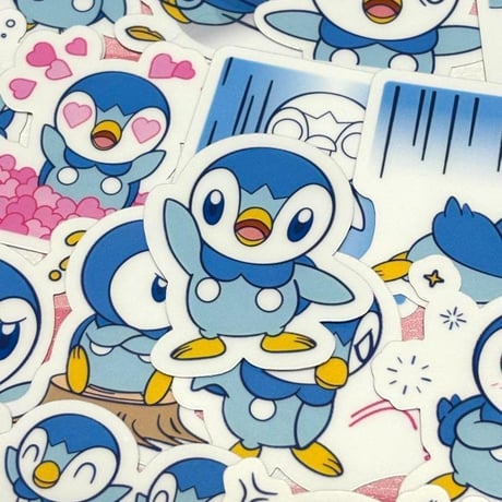 24枚　ポッチャマ　ポケモン２　防水シール