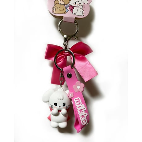 mikko　ミッコ　キーホルダー　ムース　ラテ　スフレ　キャミー　日本未発売　海外輸入品