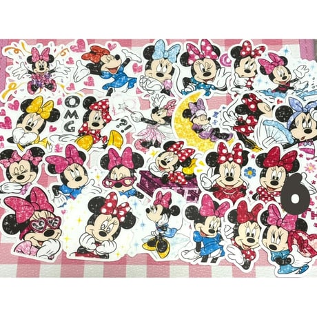 ★24枚～40枚　ミニー　ディズニー　防水シール