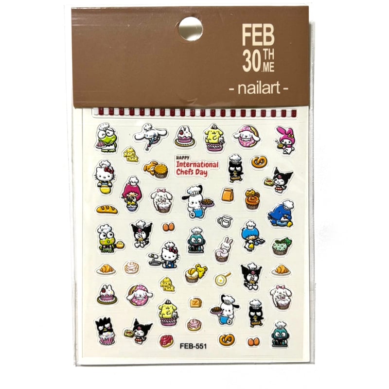 サンリオキャラクターズ☆FEB551 5Dネイルシール | aboo