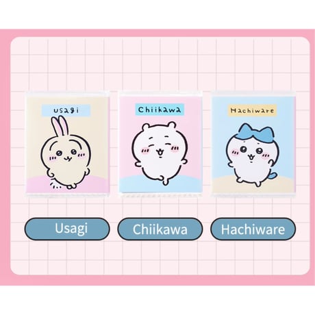 ちいかわ × MINISO　パタパタメモ　うさぎ　ハチワレ　海外限定　日本未発売