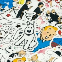 ★20枚～32枚　タンタンの冒険　スノーウィ　TINTIN　防水シール