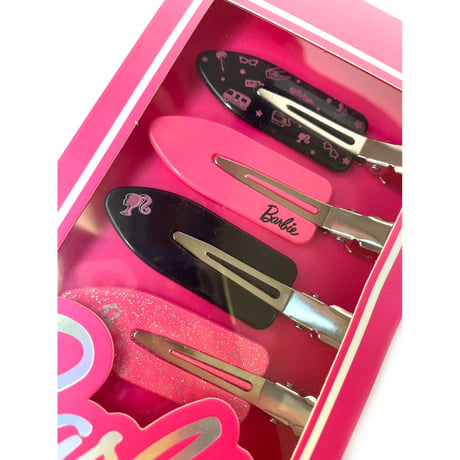 Barbie バービー　ヘアピン４個入　黒＆ピンク　日本未入荷　希少　輸入品