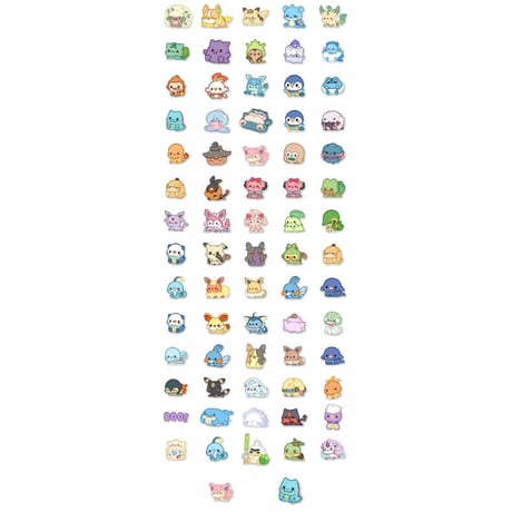 ７０枚　ポケモンQ　防水ステッカー　シール