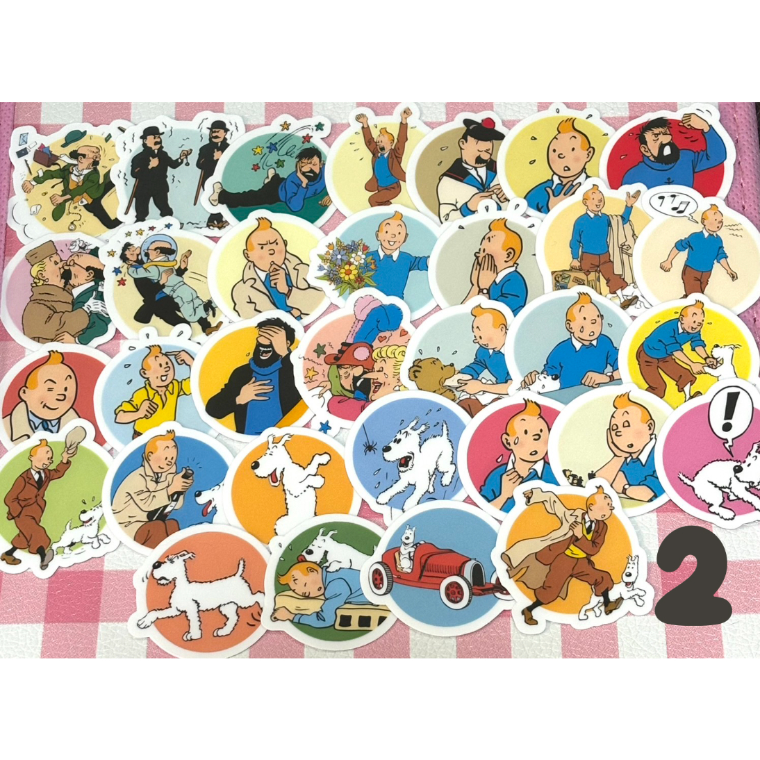 ☆20枚～32枚 タンタンの冒険 スノーウィ TINTIN 防水シール | aboo