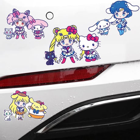 セーラームーン×サンリオ　転写シール　防水ステッカー