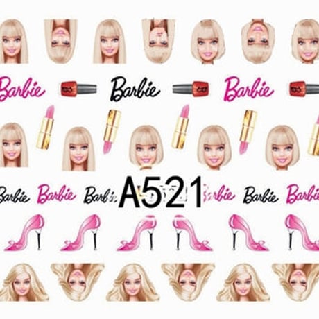 Barbie★A521　バービー　ネイルシール　ウォーターネイルシール