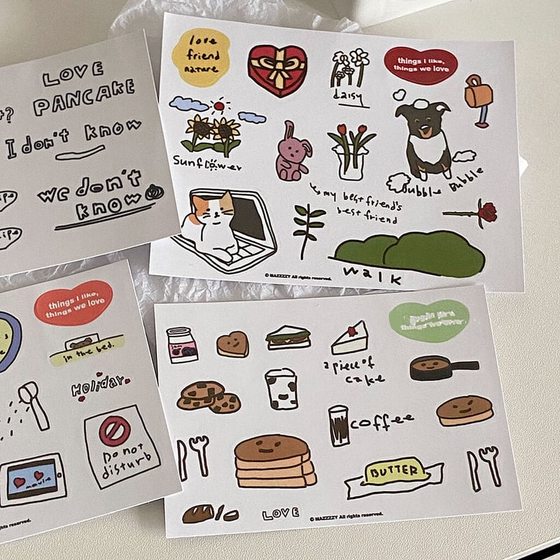 ガベージタイム ステッカー シール 韓国 まとめ売り ソウル ダイアリー キラキラ ステッカー 韓国 観光 お土産