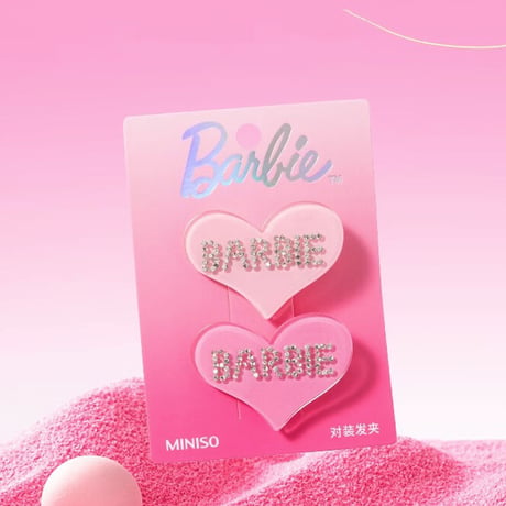Barbie バービー　ヘアピン２個入　ハートピン　日本未入荷　希少　輸入品