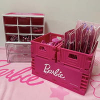 Barbie バービー　重ね置き可能　折りたたみコンテナ　収納ボックス　日本未入荷　希少　輸入品
