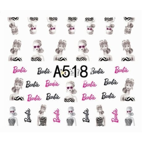 Barbie★A518　バービー　ネイルシール　ウォーターネイルシール