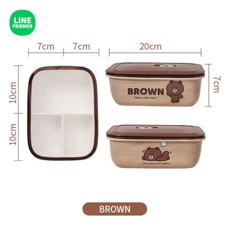 ■受注発注商品　LINE FRIENDS　 陶器お弁当箱　グラタン皿　ランチボックス