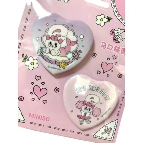 エスターバニー × MINISO　ピンバッジ　ピンズ　ハート　日本未発売　海外輸入品