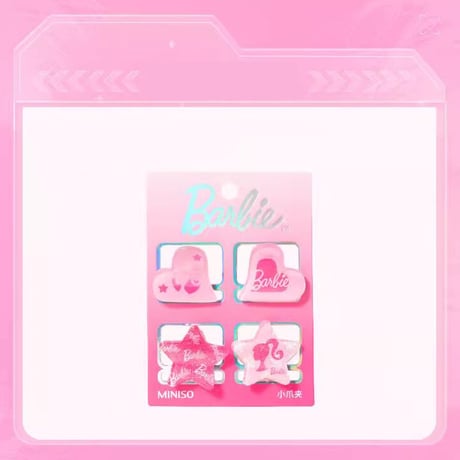 Barbie バービー　ヘアピン４個入　ハートクリップ　日本未入荷　希少　輸入品