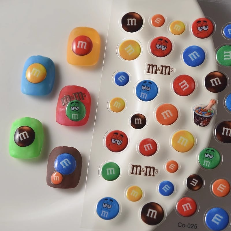 m&m's☆CO025 5Dネイルシール ネイルステッカー | aboo