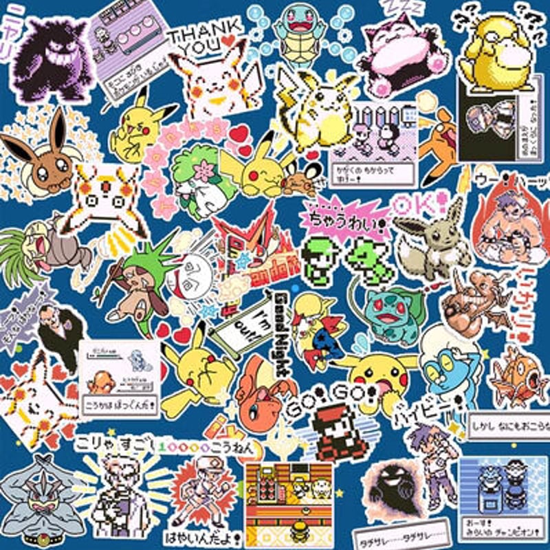 40枚 ポケモンO ステッカー シール | aboo