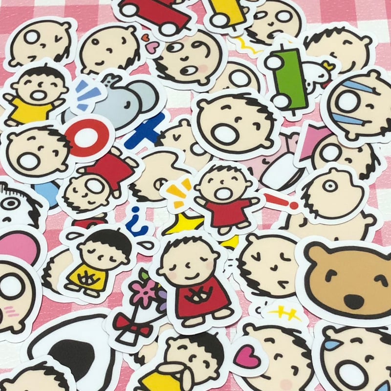 40枚 みんなのたあ坊1 防水ステッカー シール△ | aboo