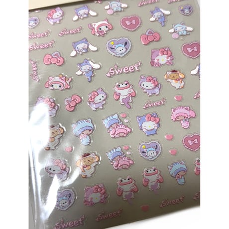 いやしのにゃんこ★to1481　サンリオ　５Dネイルシール