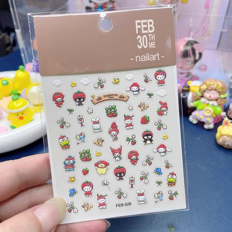 サンリオキャラクターズ★FEB528　５Dネイルシール