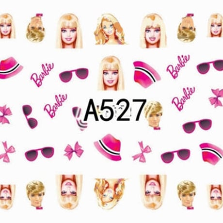 Barbie★A527　バービー　ネイルシール　ウォーターネイルシール