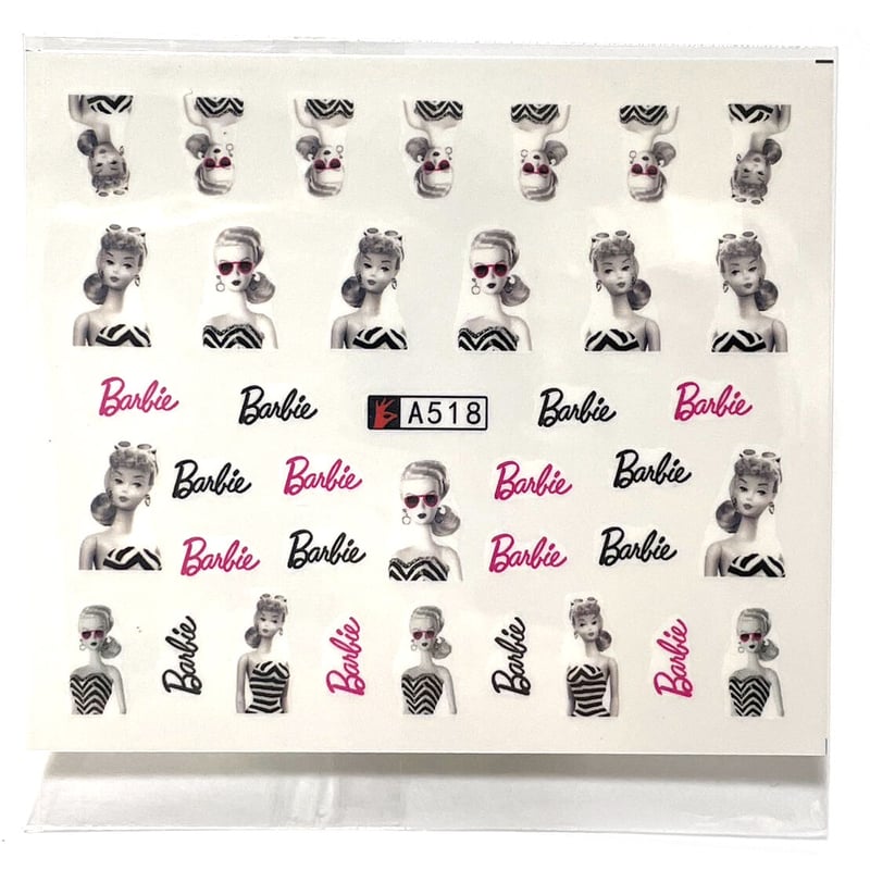 Barbie☆A518 バービー ネイルシール ウォーターネイルシール | aboo