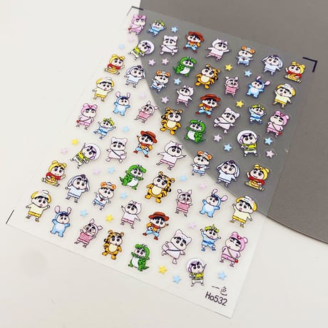 しんちゃん★Ho532　５Dネイルシール　ネイルステッカー