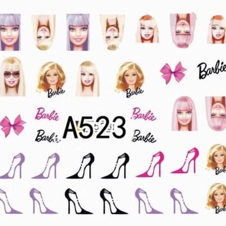 Barbie★A523　バービー　ネイルシール　ウォーターネイルシール
