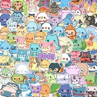 ７０枚　ポケモンQ　防水ステッカー　シール