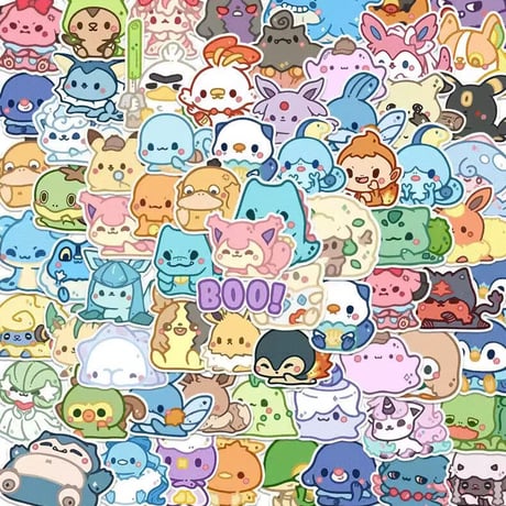 ７０枚　ポケモンQ　防水ステッカー　シール