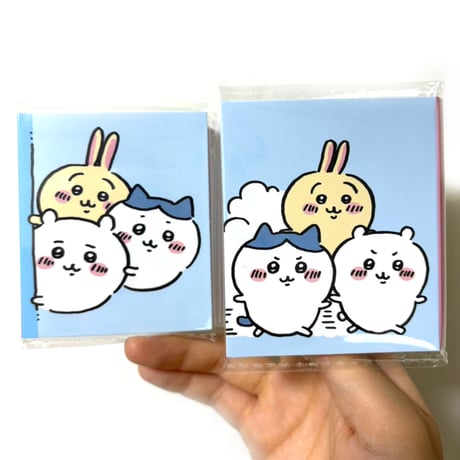 ちいかわ × MINISO　パタパタメモ　うさぎ　ハチワレ　海外限定　日本未発売
