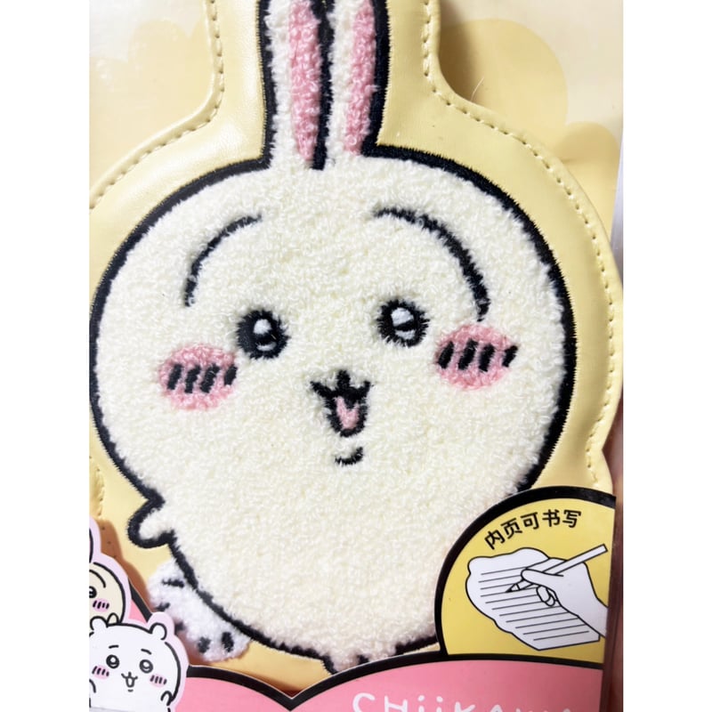 ちいかわ × MINISO タオル刺繍メモ帳 うさぎ ハチワレ 海外限定 ちいかわ × MINISO タオル刺繍メモ帳 うさぎ ハチワレ 海外限定