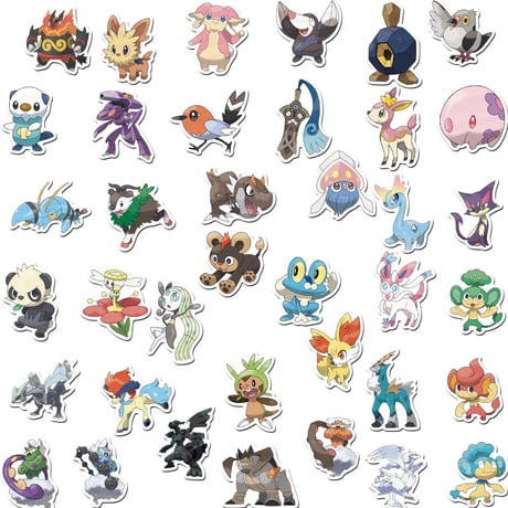 ６０枚　ポケモンN　防水ステッカー　シール