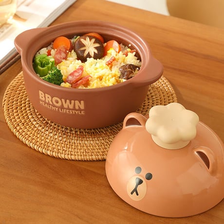 ■受注発注商品　LINE FRIENDS　３サイズ　１～５人用　両手鍋