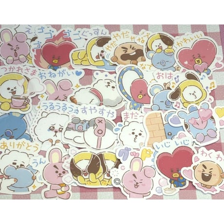 24枚　BT21 BTS　防水シール