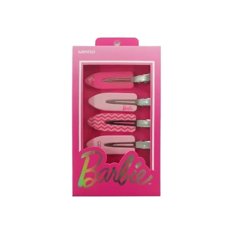 Barbie バービー　ヘアピン４個入　黒＆ピンク　日本未入荷　希少　輸入品