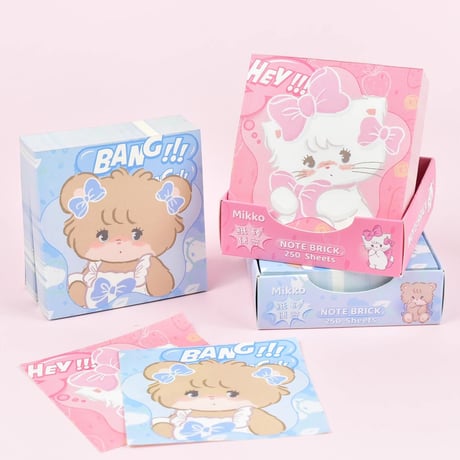 mikko 日本未入荷　ムース　ラテ　ミッコ　ブロックメモ　250枚　海外限定