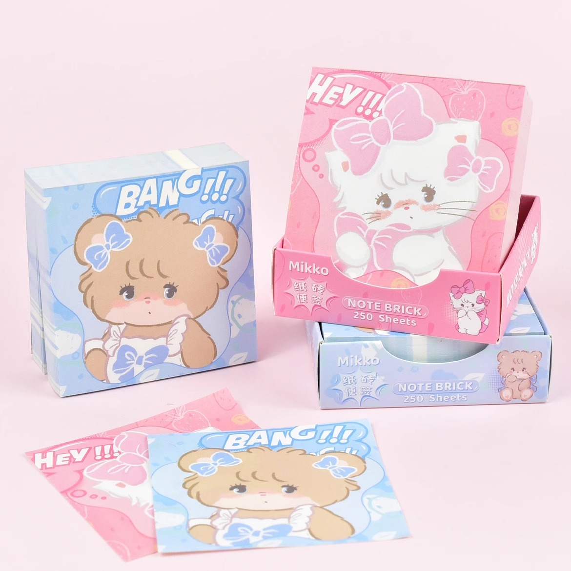 【日本未発売！希少！新品】　mikko ミッコ ノート　メモ帳　ラテ　くま fit=scale-down,w=1200