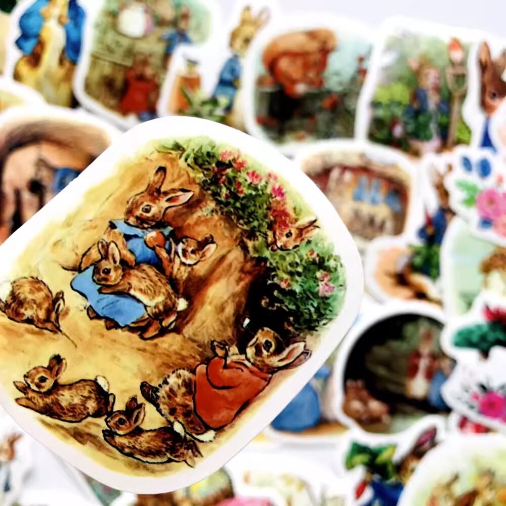 40枚 ピーターラビットC 防水ステッカー シール | aboo