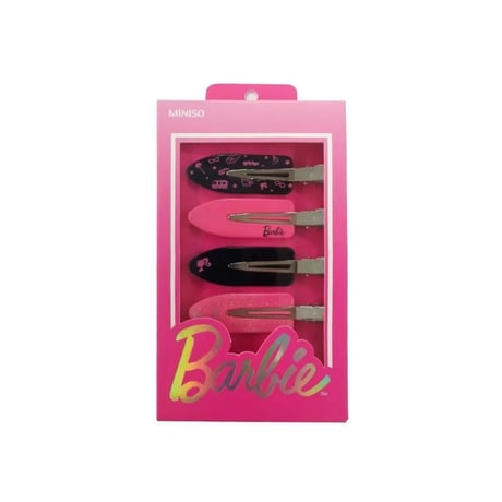 Barbie バービー　ヘアピン４個入　黒＆ピンク　日本未入荷　希少　輸入品