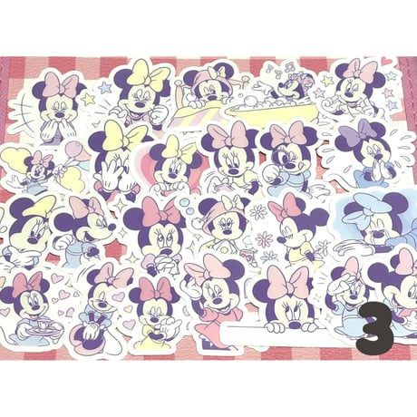 ★24枚～40枚　ミニー　ディズニー　防水シール