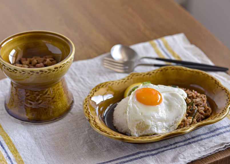 やちむんマスタード】Tsunaguうつわセット（プレート・フードボウル