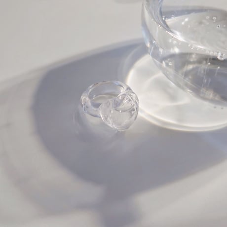 Heart snow dome ring