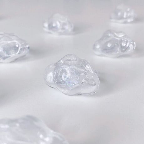Cloud snow dome ring